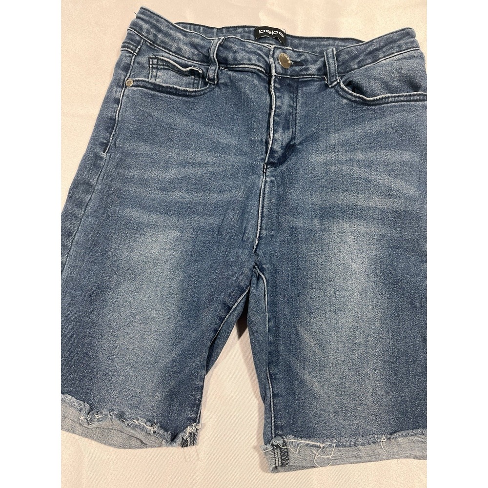 BEBE Jeans Shorts, Medium Blue Missing Some Bedazzle Size 26 Waist.